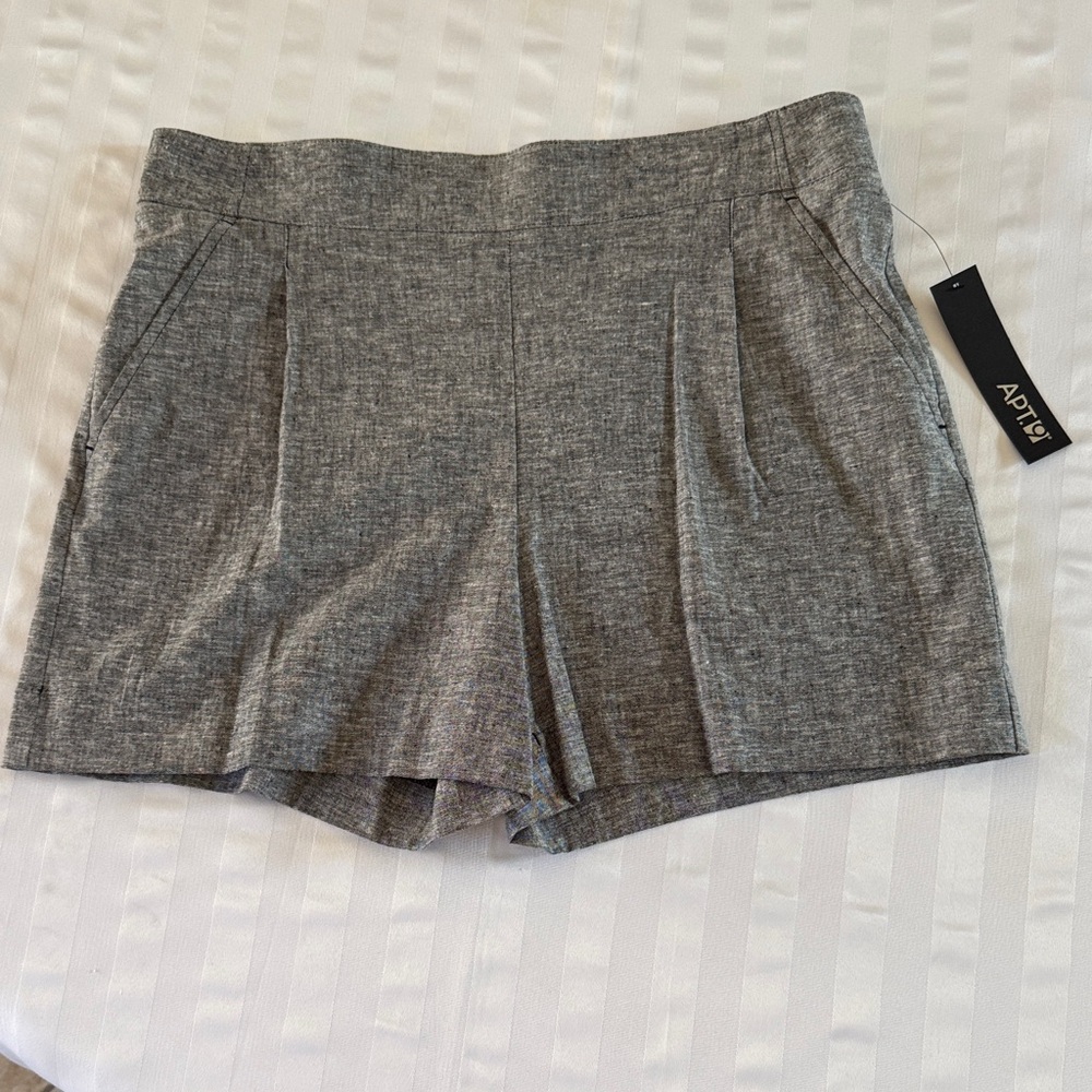 Apt. 9 Women's High Waist Charcoal Shorts